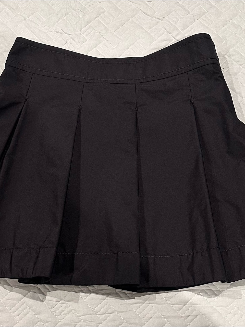 Max Studio Black Pleated Skirt with Branded Waistband